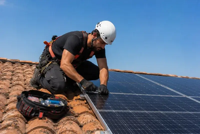 Maintenance et monitoring de panneaux solaires à Saint-Denis-lès-Bourg